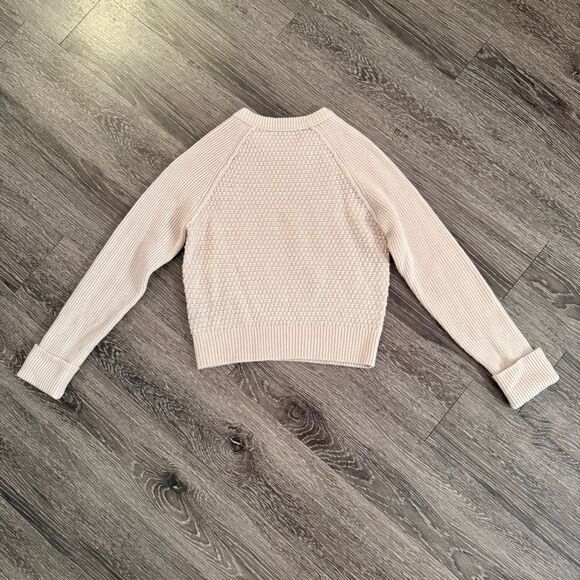 Club Monaco Mixed Stitch Shrunken Crewneck Sweater - Picture 9 of 9